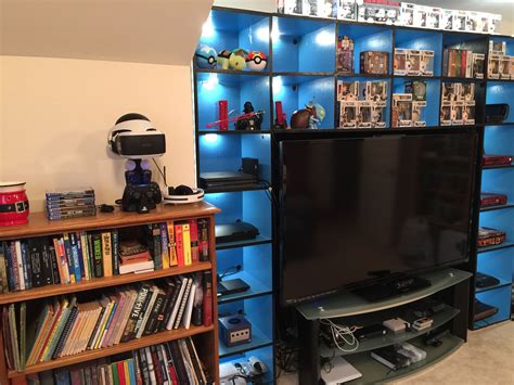 video game storage shelves